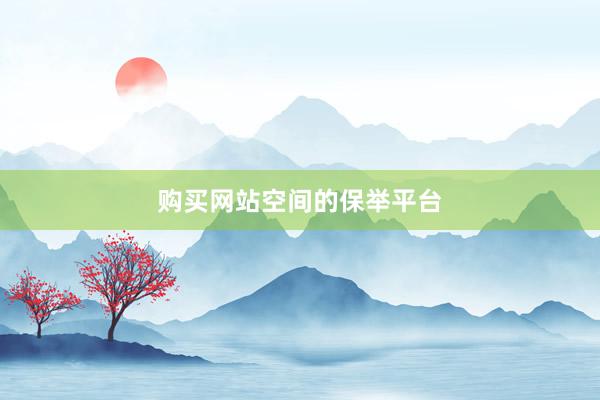 购买网站空间的保举平台